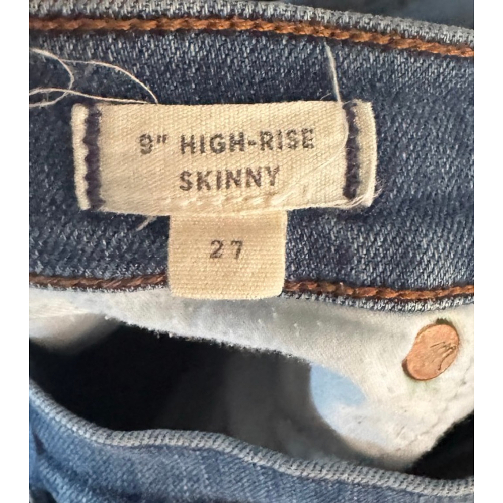Women's Madewell Blue 9" High-Rise Skinny Jeans Size 27 - Picture 8 of 12